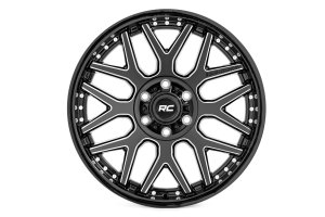 GMC K25/K2500 Pickup Wheel - Rough Country - 95 Series, One-Piece - Gloss Black - '70-'72